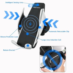 Auto stalak Wireless S5 sa holderom crni - Img 4