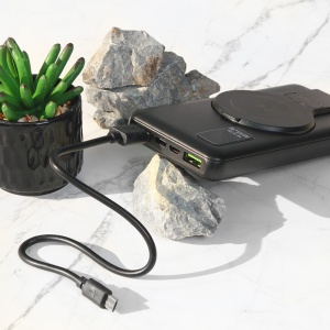 Back up baterija Oxpower PDW10 5V 3A (fast+wireless) 12000 mAh crna - Img 3