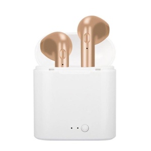 Bluetooth-наушники Airpods i7s TWS gold HQ - Img 2
