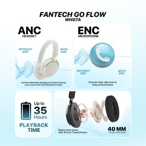 Bluetooth slusalice Fantech GO Flow WH07A sive - Img 3