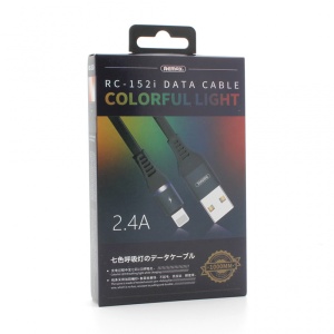 Data kabl REMAX Colorful RC-152i za iPhone lightning crni 1m - Img 2