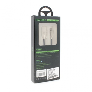 Data kabl T-phox Zinc Holly micro USB 2.4A zlatno-crni 1.2m - Img 2