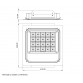 DAWN LED REFLEKTOR BR-FL100W-07K 5000K 13000lm 90° IP65 - Img 2