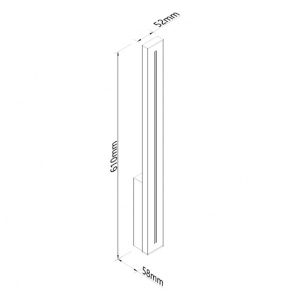 DAWN LED SVETILJKA 1007D ZIDNA 12W 3000K IP65 SIVA - Img 2