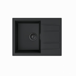 Granitna sudopera MILO RETTO 65x50 Lava stone sa sifonom - Img 1