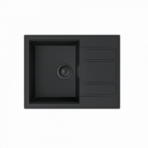 Granitna sudopera MILO RETTO 65x50 Lava stone sa sifonom - Img 2