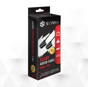 Kabl STARK scart M-M (High Quality) 1.5m - Img 2