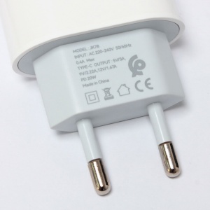 Kucni punjac KONFULON JK78 PD 20W Fast Charge sa PX11 60W kablom Type C na Lightning beli - Img 2