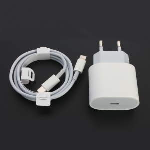 Kucni punjac PD Fast charger 20W 3A za iPhone 11/12 sa PD lightning kablom HQ CE beli - Img 2