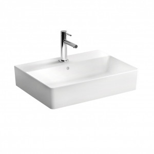 Lavabo nadgradni VITRA NUO 60x44cm sa prelivom sa otvorom za slavinu - Img 1