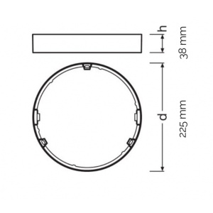 LEDVANCE LED PANEL FRAME DN210 - Img 1