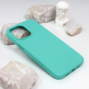 Maska Beautiful Shine Leather iPhone 14 Pro Max 6.7 mint - Img 1