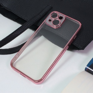 Maska Silikon Camera Diamond iPhone 14 Plus 6.7 roze - Img 1
