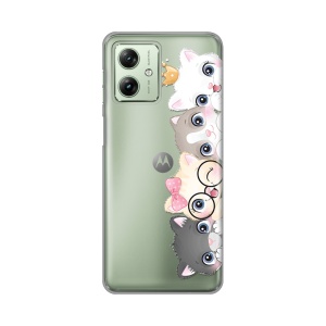 Maska Silikonska Print Skin za Motorola Moto G54 Cats