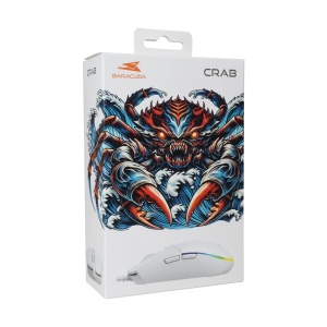 Miš Baracuda CRAB 3600DPI/6D/Optički/RGB/Bela - Img 4