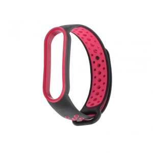 Narukvica za smart watch Xiaomi Mi Band M5/M6 crno pink - Img 2