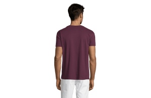 REGENT unisex majica sa kratkim rukavima - bordo, M - Img 3