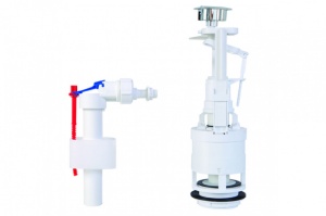Set STYRON za vodokotlić monobloka horizontalni plovak 3/8-1/2 sa duplim tasterom 3/6l - Img 2