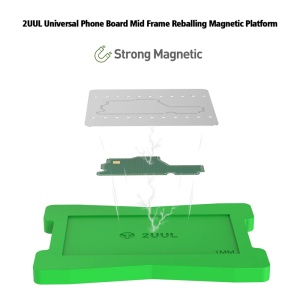 Set za kuglanje za srednji frejm 2UUL Universal Phone Board Mid Frame Reballing Magnetic Platform - Img 2