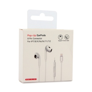 Slusalice sa adapterom za punjenje JH 201 za iPhone lightning bele - Img 3