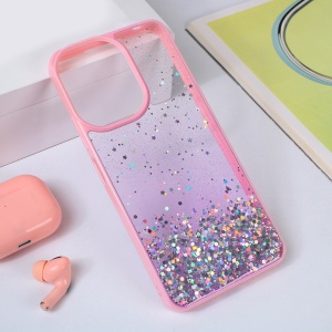 Torbica Frame Glitter za Xiaomi Redmi 13C roze - Img 1