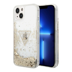 Torbica Guess Hc Liquid Glitter Triangle za iPhone 14 6.1 transparent (GUHCP14SLFCTPT) - Img 1