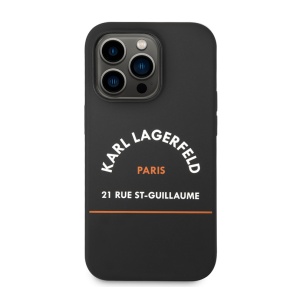 Torbica Karl Lagerfeld Hc Silicone RSG za iPhone 14 Pro 6.1 crna (KLHCP14LSRSGHLK) - Img 2