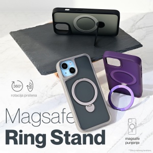 Torbica Magsafe Ring Stand za iPhone 16 Pro Max 6.9 ljubicasta - Img 1