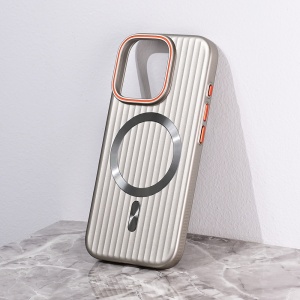 Torbica Magsafe Stripe za iPhone 16 Pro 6.3 siva - Img 1