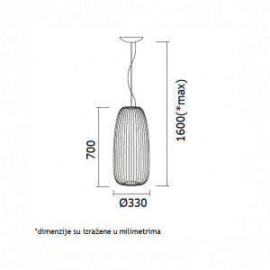 Vesta 304 Visilica LED 15W 4000K