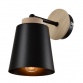 VESTA 425 ZIDNA LAMPA 1*E27 CRNA/DRVO - Img 3