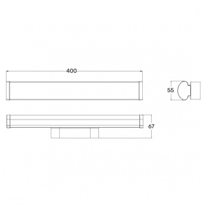 VESTA 689 ZIDNA LAMPA 8W 4000K BELA - Img 3