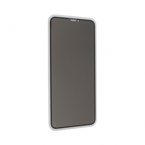 Zastitno Staklo Tempered glass Privacy 2.5D full glue za iPhone XS Max crni - Img 3