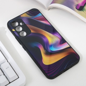 Абстрактный чехол для Samsung A546B Galaxy A54 5G темно-фиолетовый