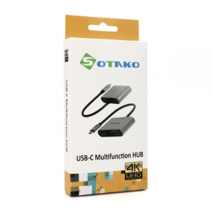 Адаптер Type C на HDMI VGA PD USB3.0 SOTAKO ST-C0401 4 в 1 серый - Img 4