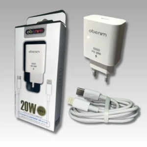 Быстрый переход OBA-10 2.1A 2u1 для Iphone Lightning с кабелем Бели