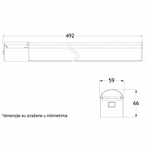 Vesta 233 zidna LED lampa 8W 4000K