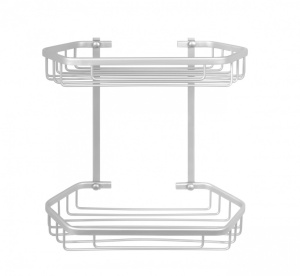 Держатель MINOTTI 360x170x330 проволочный двойной угловой алюминий - Img 2