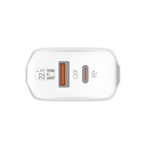Зарядное устройство LDNIO A2421C 22,5 Вт PD + Fast Charger с кабелем Type C для iPhone Lightning, белое - Img 2