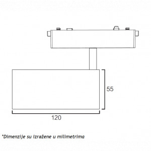 Magnetni slim LED reflektor LED26-055