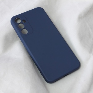 Мягкий бархатный чехол Teracell для Samsung A346B Galaxy A34 5G, темно-синий