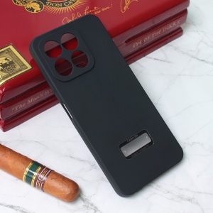 Мягкий силиконовый чехол для Honor X8a черный