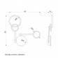 Vesta 473 zidna lampa 16W 3000K