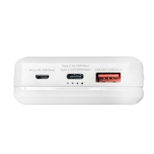 Резервный аккумулятор REMAX Renen RPP-322 20 Вт+18 Вт PD+QC 16000 мАч белый - Img 4