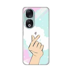 Силиконовый чехол с принтом для Honor 90 Magic Love