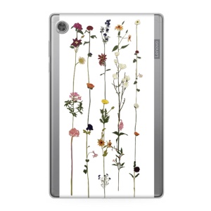 Силиконовый чехол с принтом для Lenovo Tab M10 Plus TB-X606 Flower