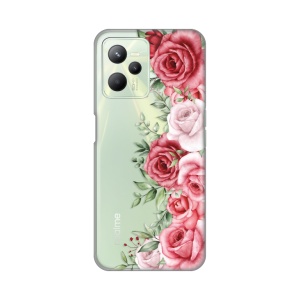 Силиконовый чехол с принтом для Realme C35 Wild Roses