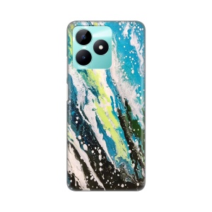Силиконовый чехол с принтом для Realme C51 Abstract