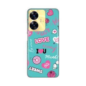 Силиконовый чехол с принтом для Realme C55 Love