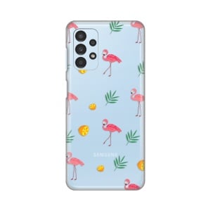 Силиконовый чехол с принтом для Samsung A135F Galaxy A13 4G Flamingos